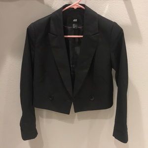 H&M cropped dressy blazer